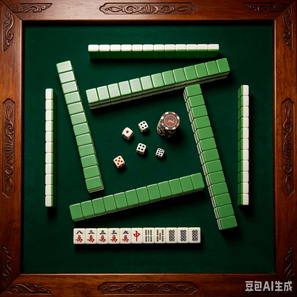 vivid color print mahjong set